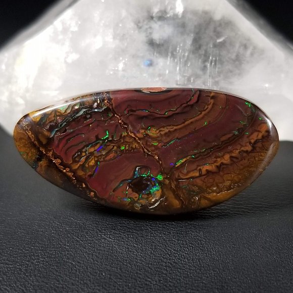Large Australian Koroit Drilled Opal pendant stone * DPO22P4 - Picture 7 of 17
